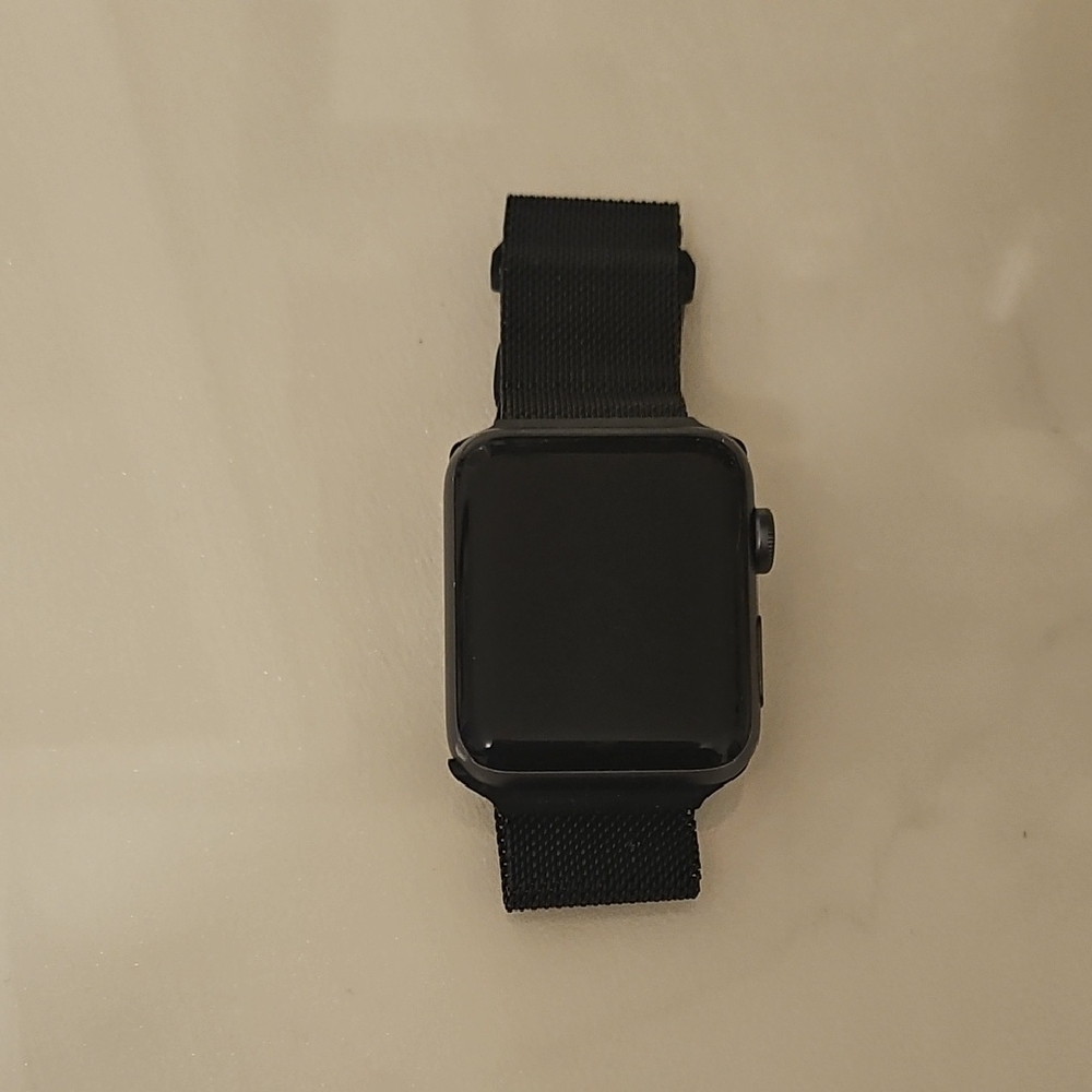 Stylish Black Smartwatch with Strap